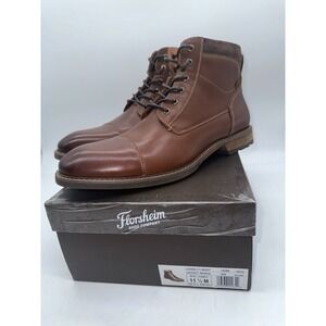 Florsheim Men's Lodge Cap Toe Lace Up Boot Chestnut, Size 11.5 M